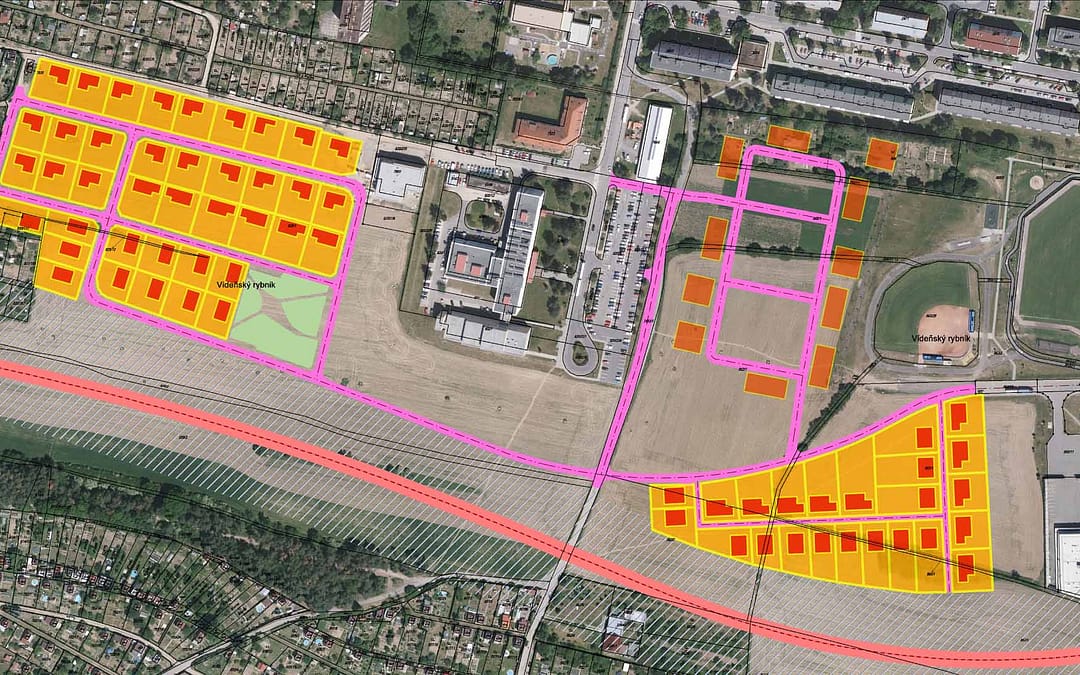 Pozemky Vltavínská vedle průchvatu
