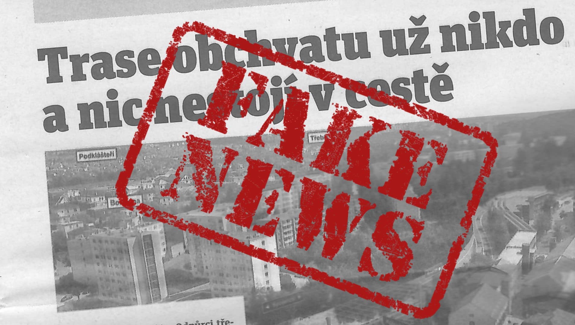 Obchvat Třebíče fake news