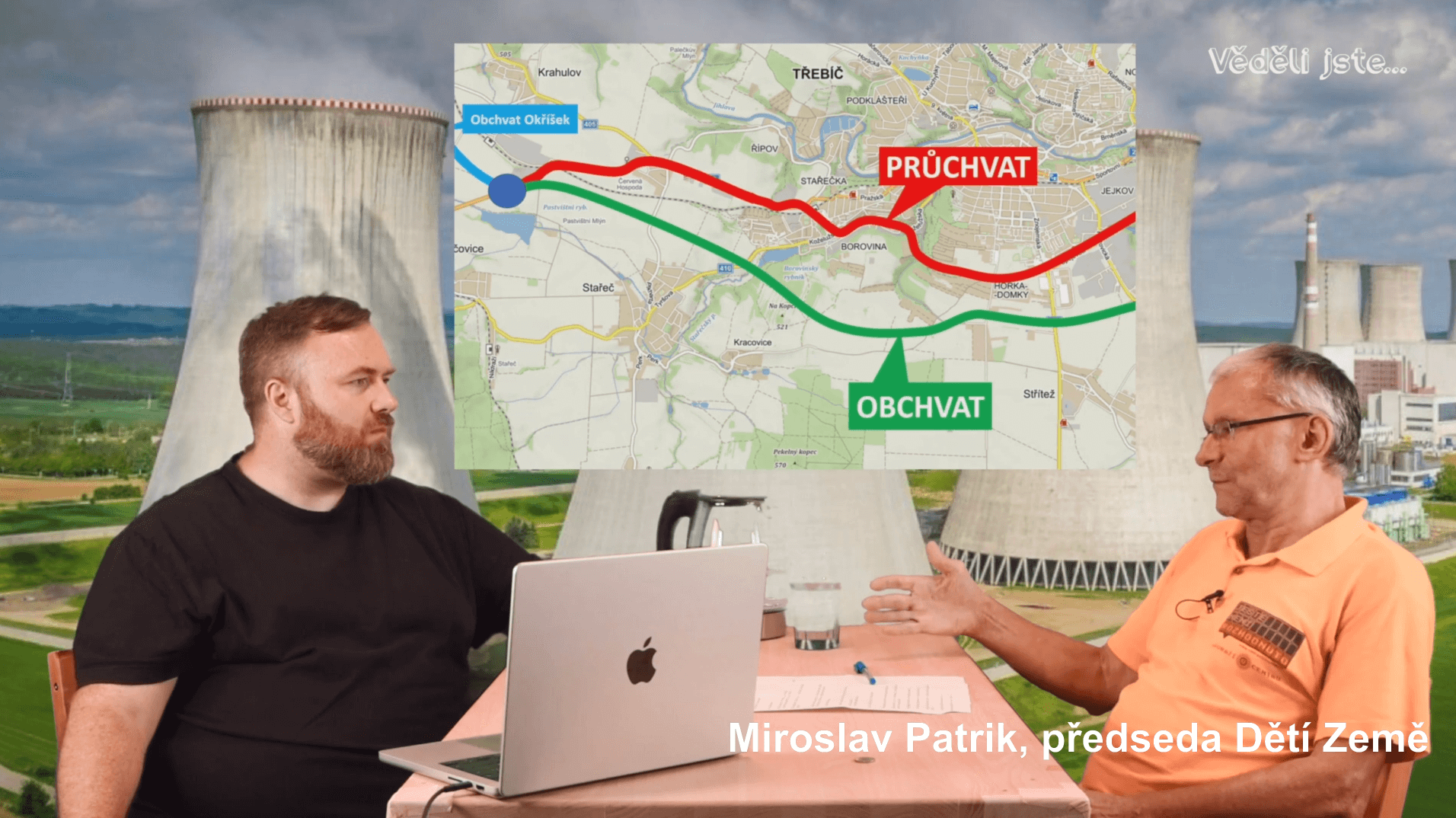 Obchvat Třebíče - rozhovor s předsedou Dětí Země Miroslavem Patrikem