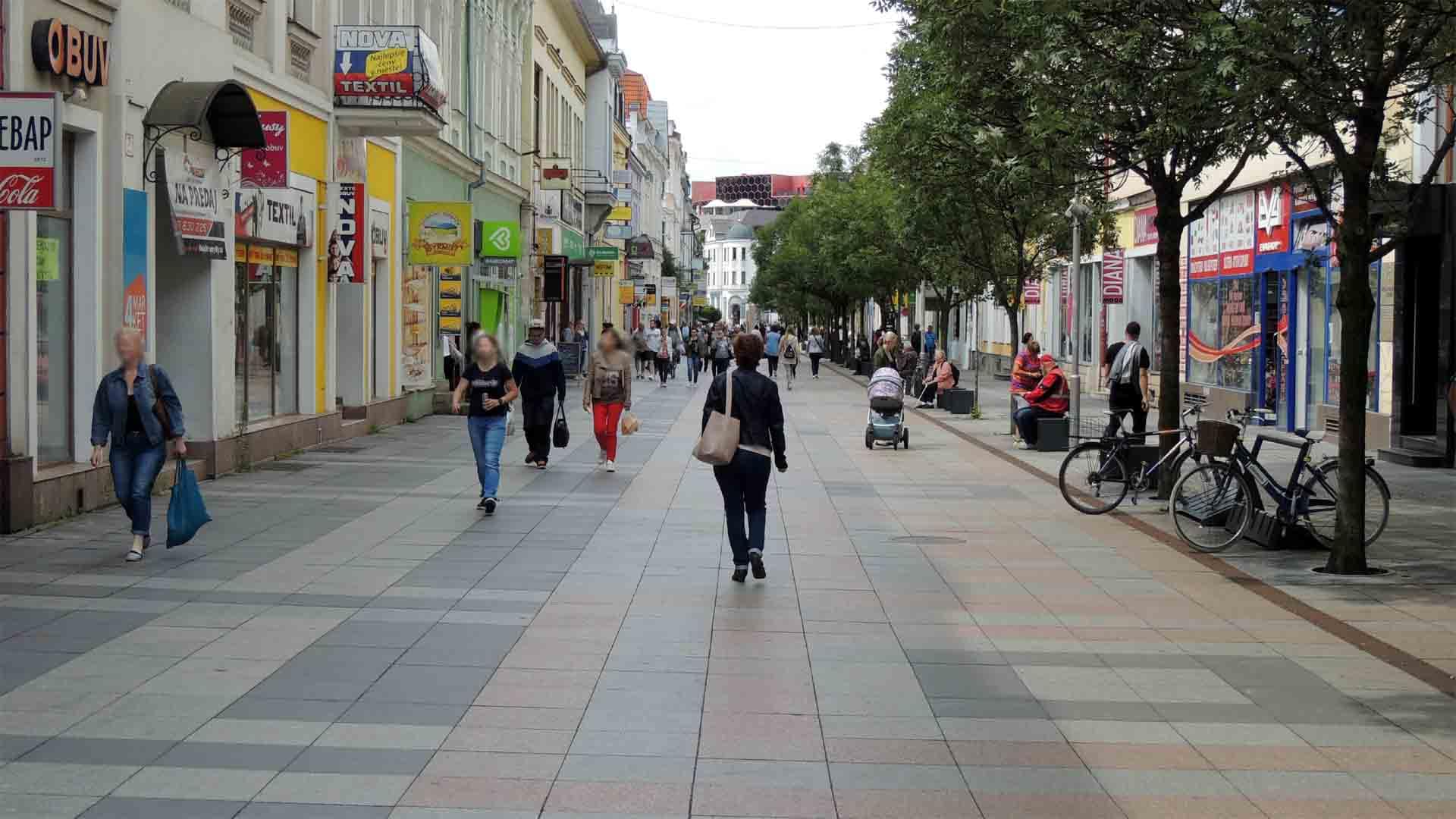 Pěší zóna v Žilině