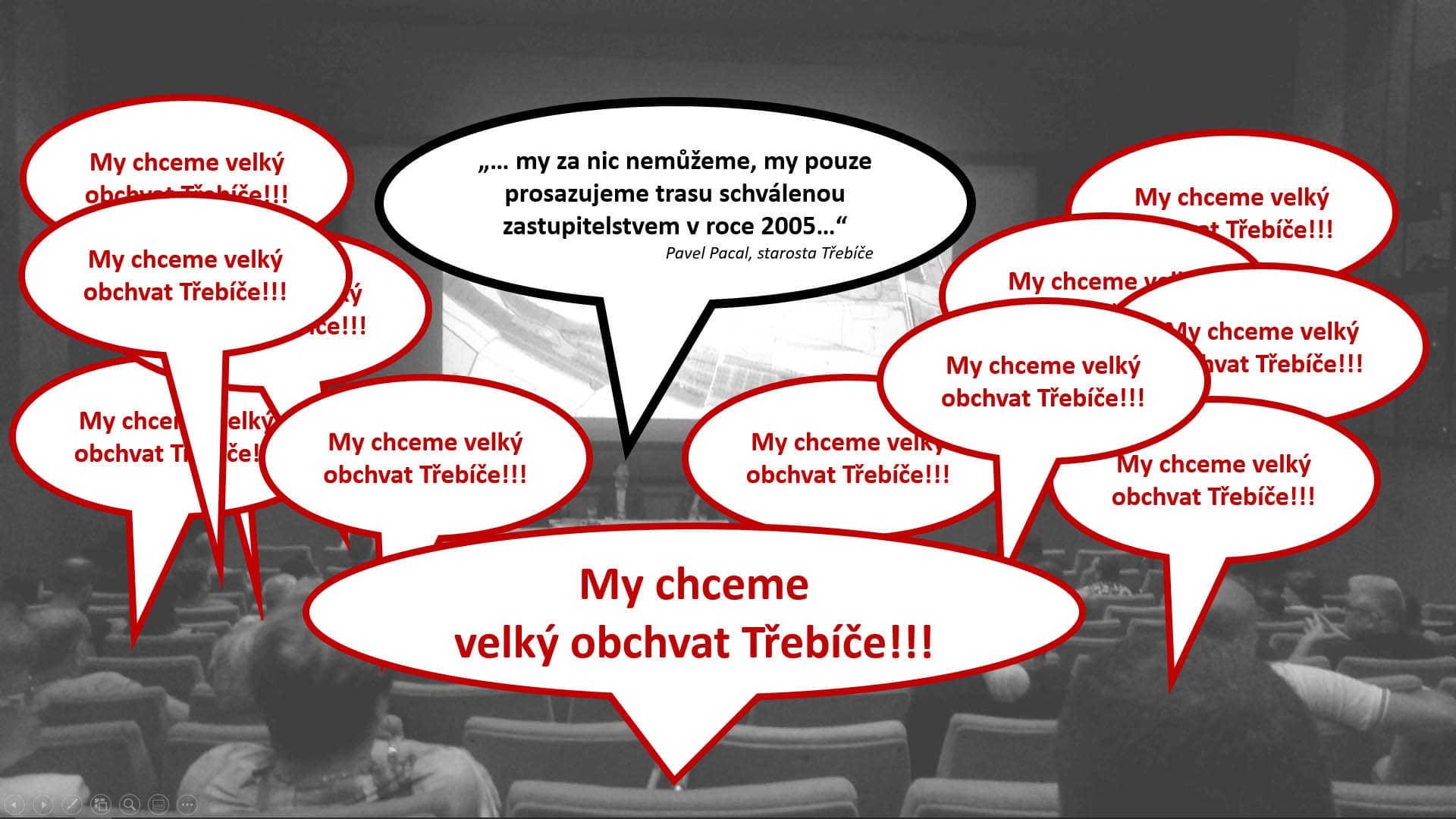 My chceme velký obchvat Třebíče!