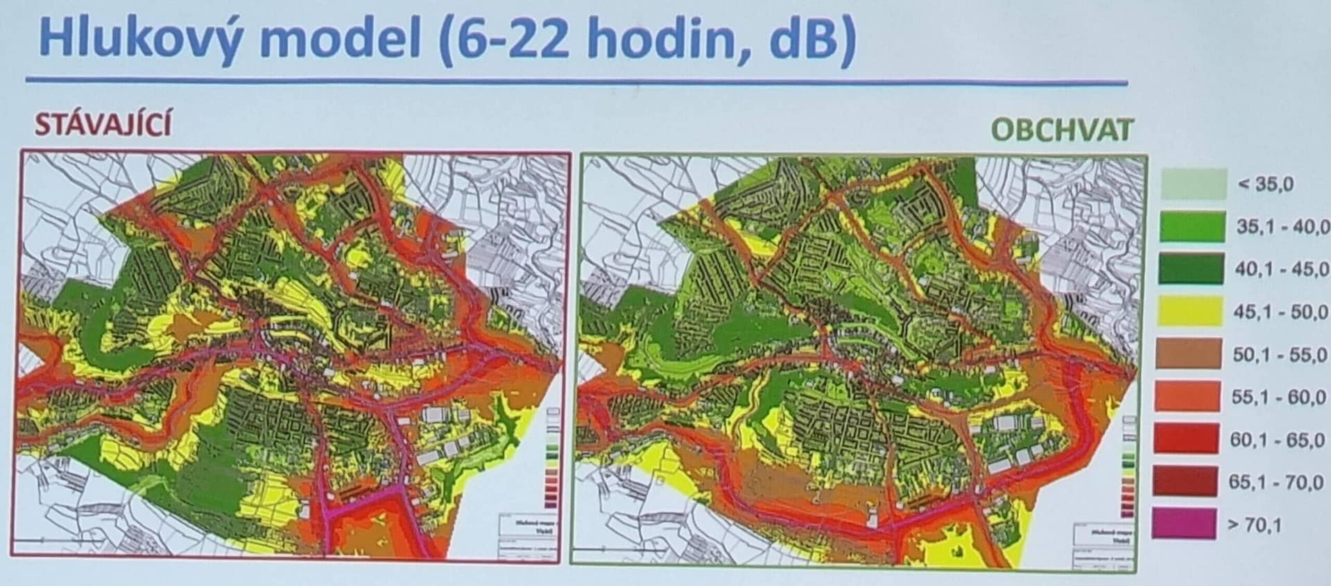 Průchvat - hlukový model Průchvat - hlukový model